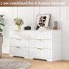 Furnulem Fluted 3-Drawer Night Stand, Black Modern Bedroom Side Table with Elegant Design – Compact Bedside Table for Small & Large Bedrooms(White)